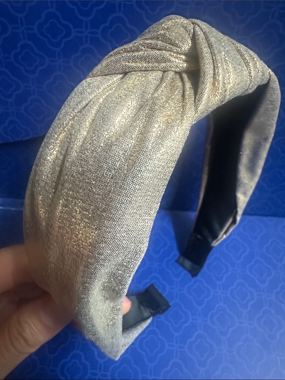 Metallic Gold Knotted Headband